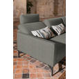 ECKSOFA in Flachgewebe, Struktur Graubraun  - Anthrazit/Graubraun, Design, Textil/Metall (254/230cm) - Ambiente