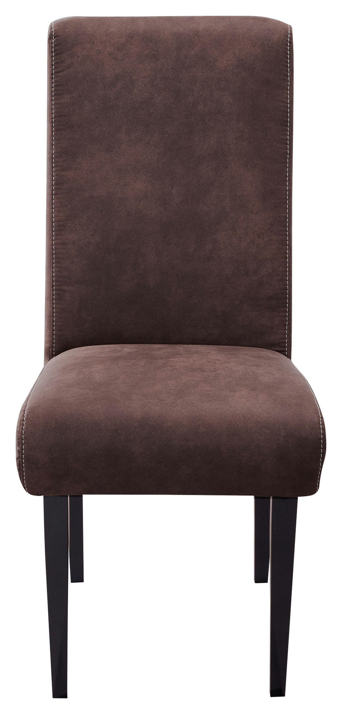 STUHL  in Mikrofaser Textil  - Dunkelbraun/Beige, KONVENTIONELL, Holz/Textil (48/103/62cm) - Sit & More
