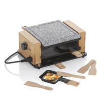 RACLETTE-GRILL Bedretto  - Schwarz, Basics, Stein (27/11/13cm) - Kela