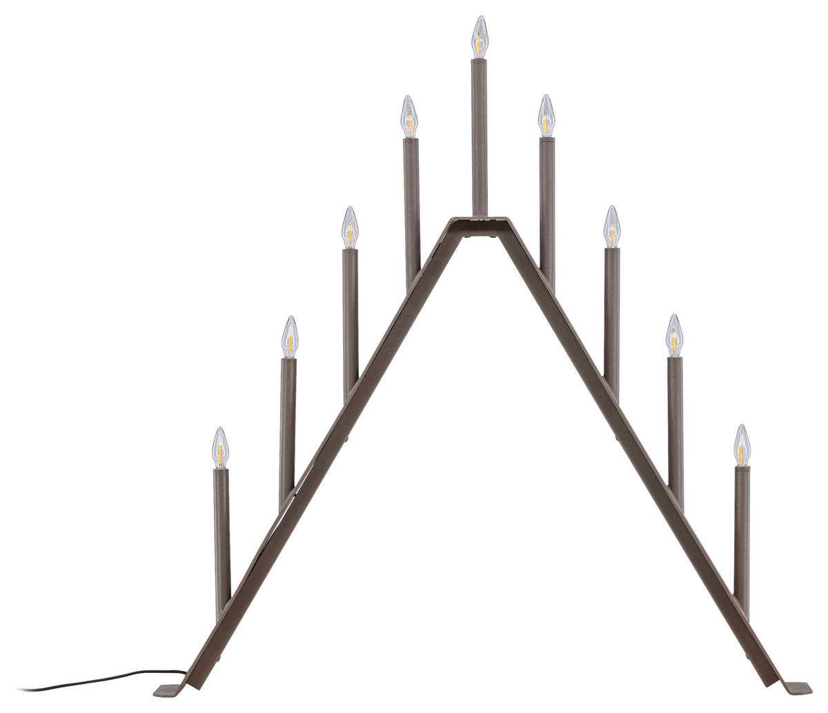 WEIHNACHTSPYRAMIDE  - Braun, Basics, Metall (64/64/9cm) - P & B