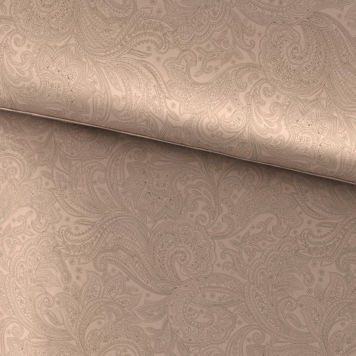 BETTWÄSCHE 2-teilig Satin 155/220 cm  - Beige, Textil (155/220cm) - Novel