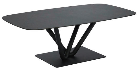 COUCHTISCH 120/70/41 cm Anthrazit, Schwarz - Anthrazit/Schwarz, Design, Keramik/Metall (120/70/41cm) - Novel