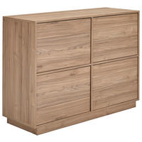 SIDEBOARD Japandi 111/82,5/41,5 cm  - Nussbaumfarben, Design, Holzwerkstoff (111/82,5/41,5cm) - MID.YOU