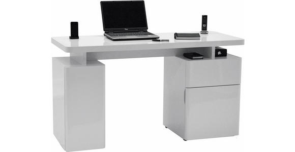 SCHREIBTISCH 140/55/76 cm in Weiß - Weiß, KONVENTIONELL, Holzwerkstoff (140/55/76cm) - Venda