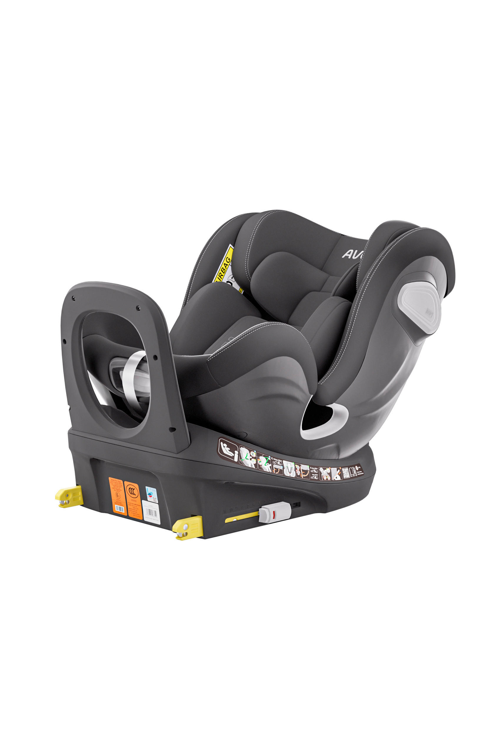 REBOARDER-KINDERSITZ Swan Fix  - Schwarz, Basics, Kunststoff/Textil (44/77/58,5cm)