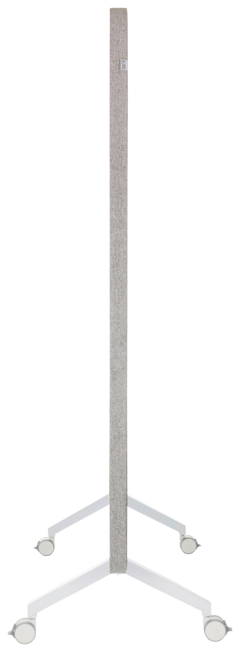 Akustikwand mit Whiteboard  in Grau  - Grau, Basics, Glas/Kunststoff (120/164/60cm) - MID.YOU