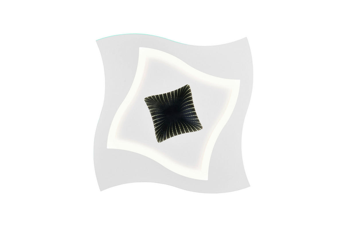 Plafonieră Cu Led - alb, Design, metal (50/50/6cm)