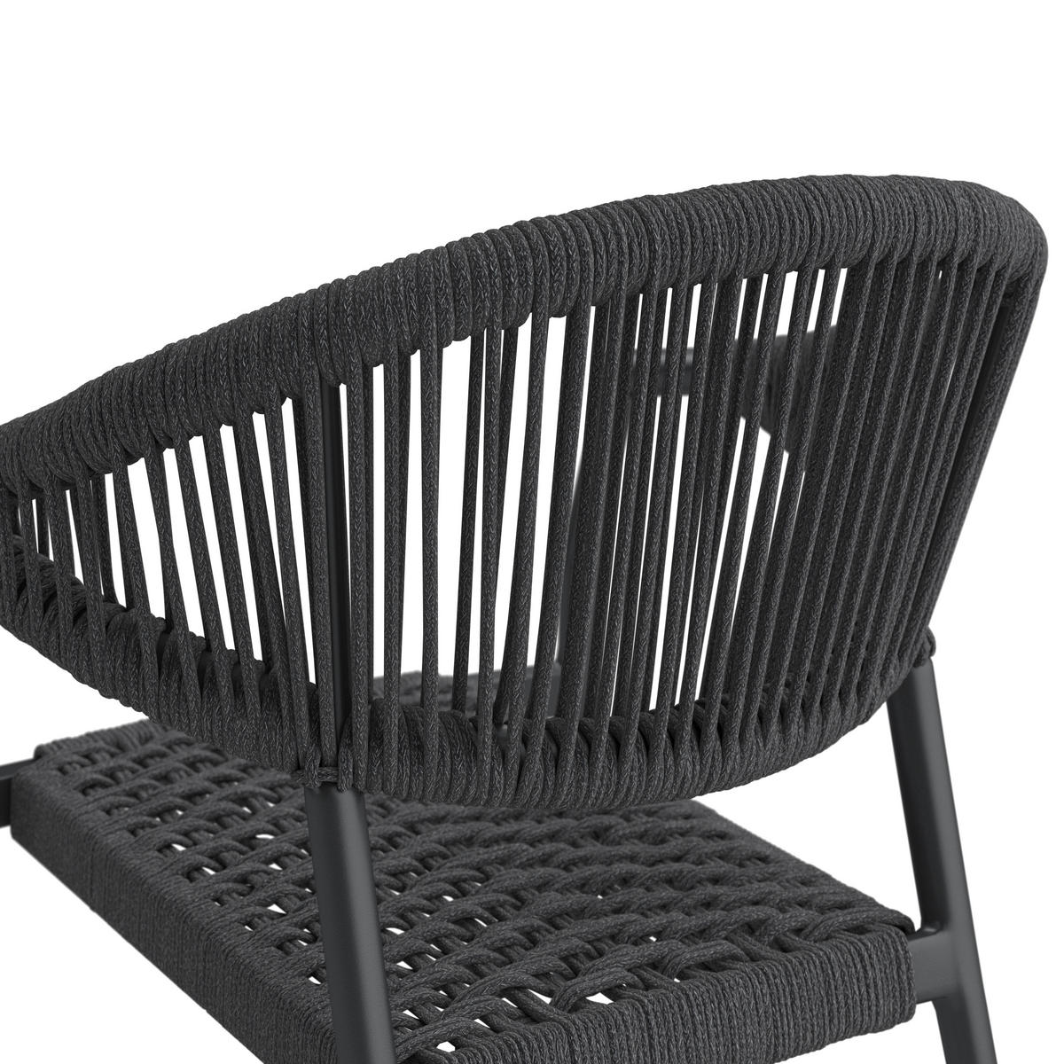 RAKÁSOLHATÓ KAROSSZÉK - antracit, Modern, textil/fém (57.5/78/59.5cm) - Ambia Garden