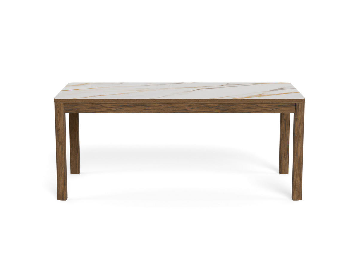 ESSTISCH Holz, Keramik 180/90/75 cm  - Creme/Braun, Modern, Holz/Keramik (180/90/75cm) - MID.YOU