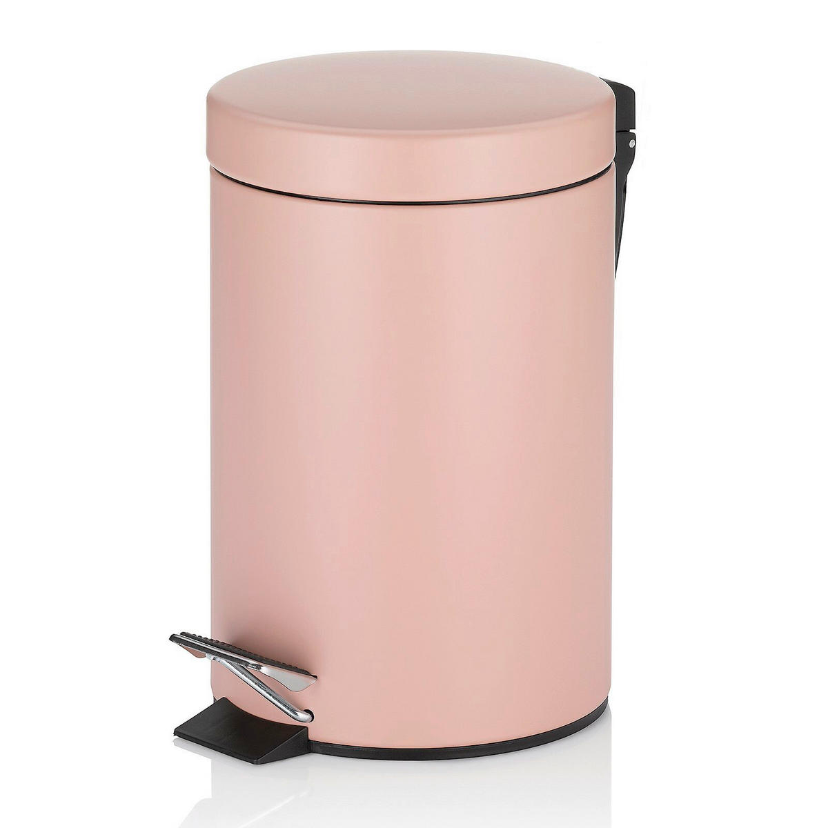 KOSMETIKEIMER MONACO 3 L  - Hellrosa/Schwarz, Basics, Kunststoff/Metall (17/26cm) - Kela