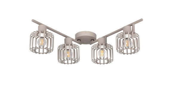 STRAHLER 88,5/12/22 cm - Sandfarben, KONVENTIONELL, Metall (88,5/12/22cm) - Novel