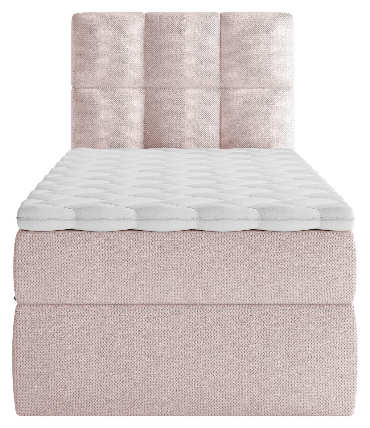 BOX KREVET    90/200 cm  - svijetlo ružičasta/crna, Moderno, drvni materijal/drvo (90/200cm) - MID.YOU