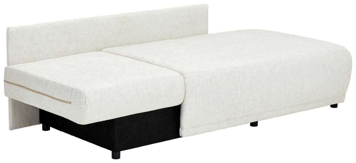 CHAISELONGUE in Chenille Sandfarben  - Sandfarben/Schwarz, Konventionell, Kunststoff/Textil (93/73/171cm) - MID.YOU