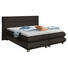 BOXSPRINGBETT Webstoff 180/200 cm INKL. Matratze, Topper - Dunkelgrau/Silberfarben, Design, Kunststoff/Textil (180/200cm) - Linea Natura BOXSPRINGBETT Webstoff 180/200 cm INKL. Matratze, Topper - Dunkelgrau/Silberfarben, Design, Kunststoff/Textil (180/200cm) - Linea Natura