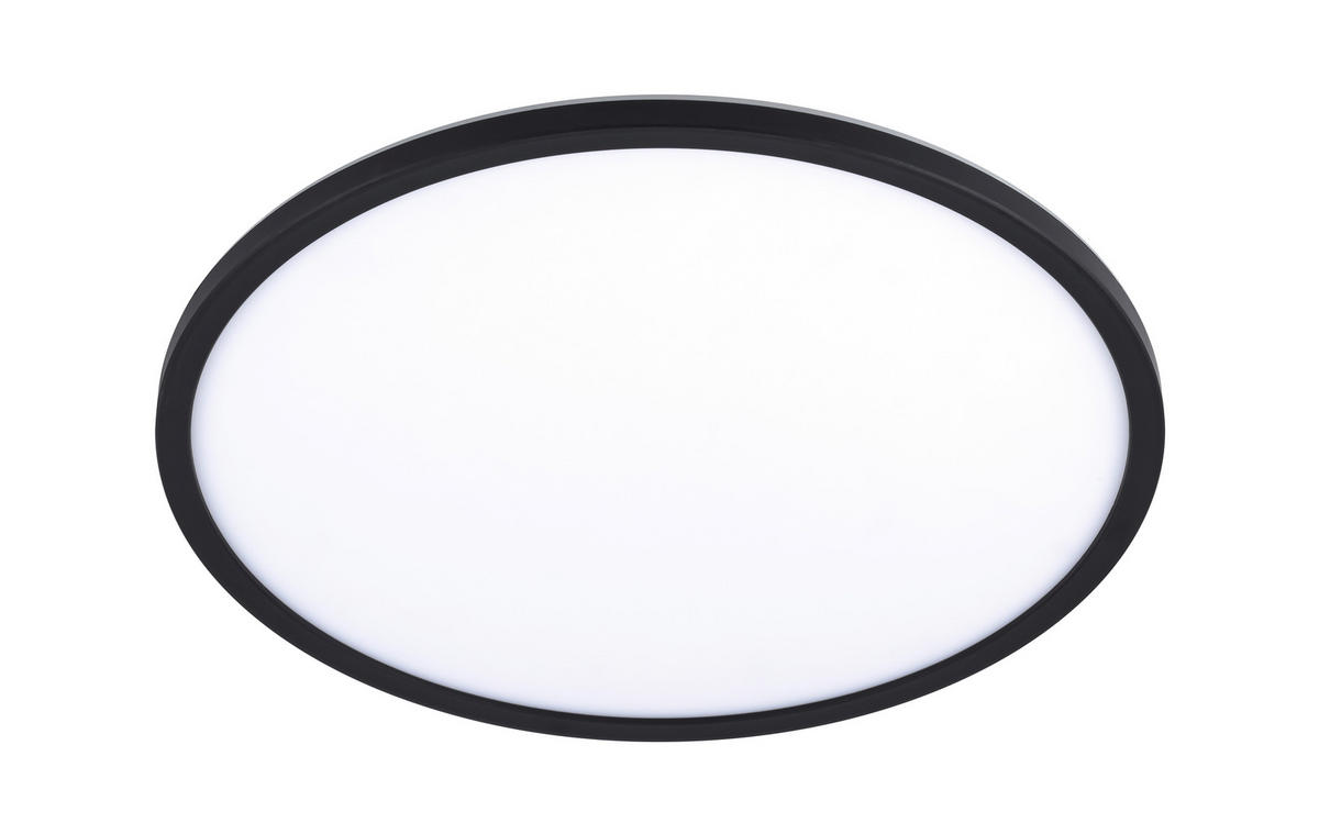 STROPNÍ LED SVÍTIDLO, 42/2,9 cm  - černá, Basics, plast (42/2,9cm) - Novel