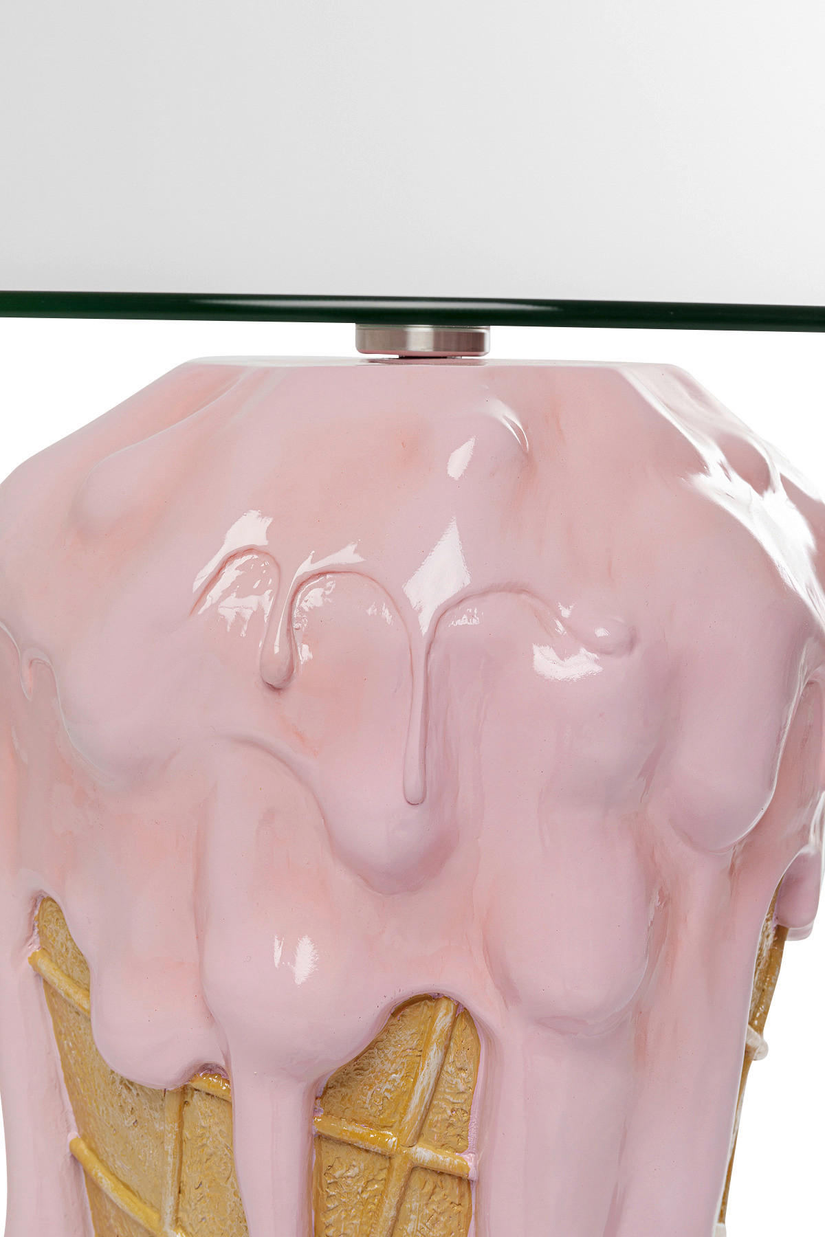 BEISTELLTISCH 48/48/72 cm Braun, Hellrosa, Beige rund  - Hellrosa/Beige, Design, Glas/Kunststoff (48/48/72cm) - Kare-Design