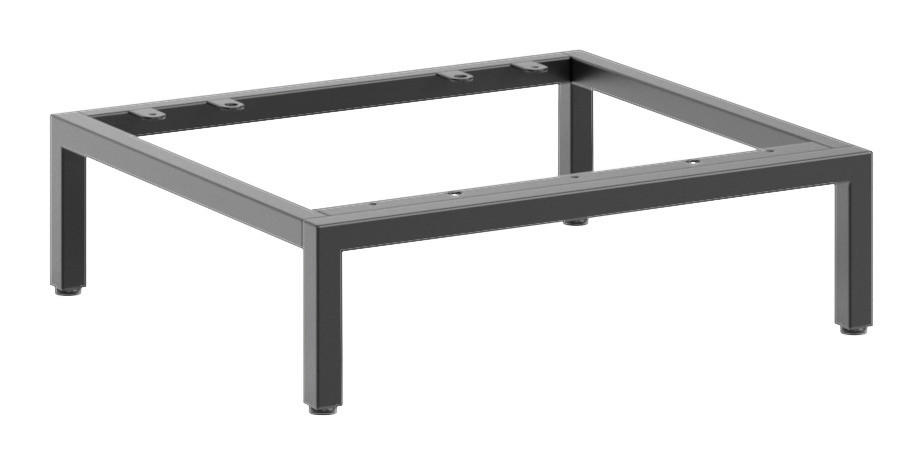 FUßGESTELL - Schwarz, Basics, Metall (44,6/13/39,5cm)