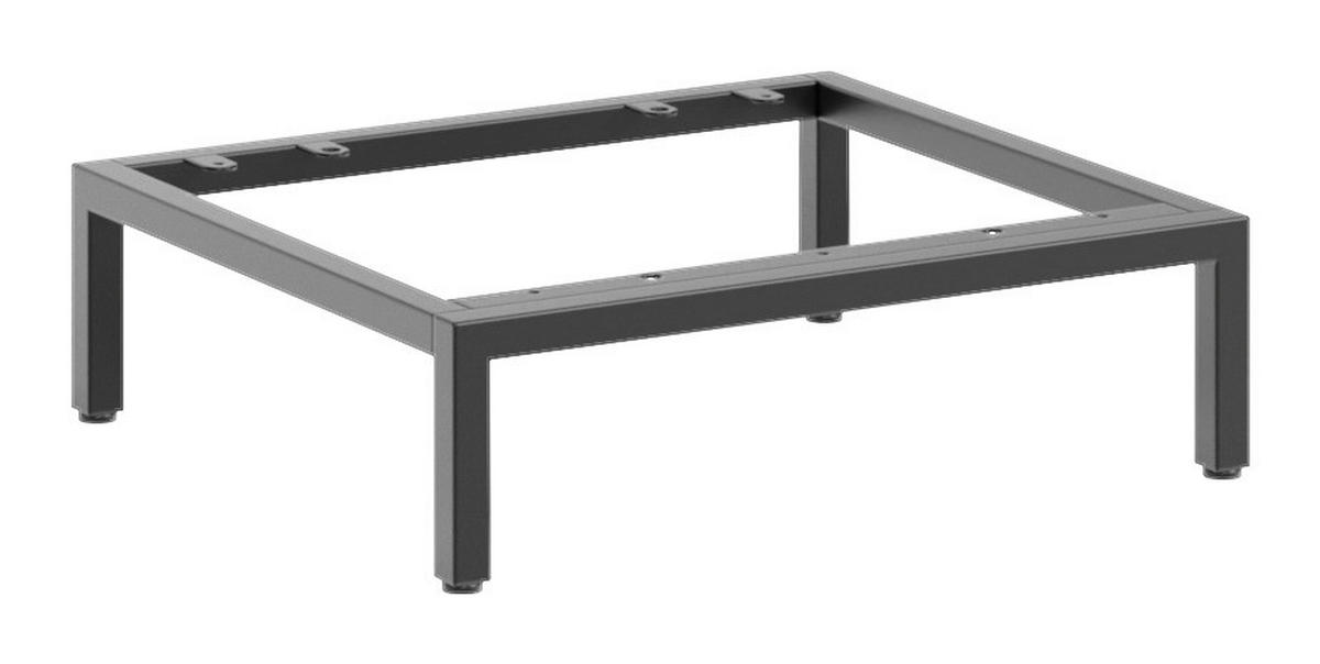 FUßGESTELL - Schwarz, Basics, Metall (44,6/13/39,5cm)