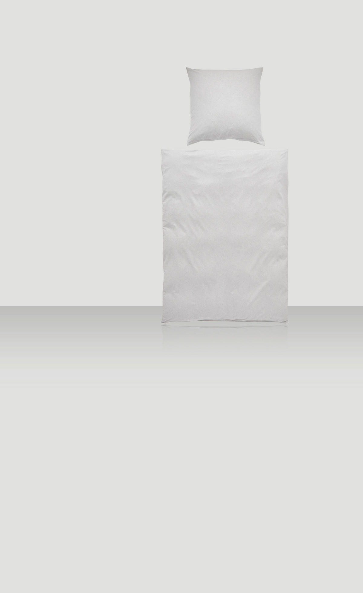 BETTWÄSCHE Flanell 135/200 cm  - Hellgrau, Basics, Textil (135/200cm) - Novel