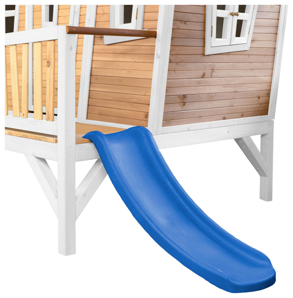 SPIELHAUS 123/12,8/152 cm  - Blau/Weiss, Konventionell, Holz/Kunststoff (123/12,8/152cm)