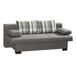 SCHLAFSOFA Helen in Grau  - Wengefarben/Alufarben, KONVENTIONELL, Holz/Textil (200/80/94cm) - Novel