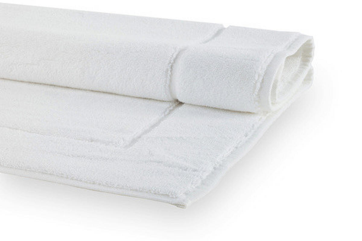 KUPAONSKI TEPIH bijela  LONDON  - bijela, Konvencionalno, tekstil (60/100cm) - Aquanova