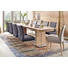 SCHWINGSTUHL Lederlook Braun, Edelstahlfarben - Edelstahlfarben/Beige, KONVENTIONELL, Textil/Metall (48/95/64cm) - Voleo