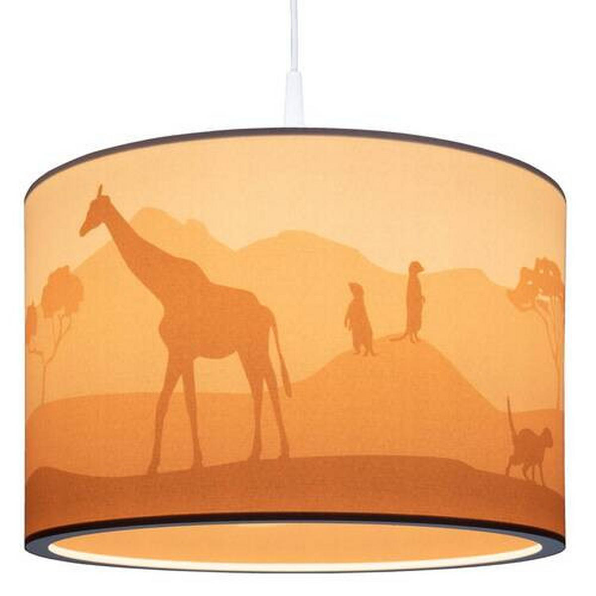 KINDERHÄNGELEUCHTE 40/25 cm   - Orange, Basics, Kunststoff (40/25cm)