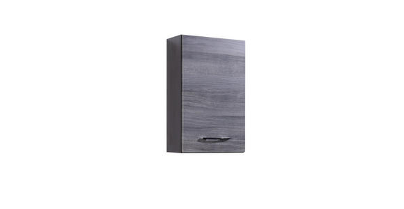 HÄNGESCHRANK 40/64/20 cm  - Eichefarben/Silberfarben, KONVENTIONELL, Holzwerkstoff/Metall (40/64/20cm) - Carryhome