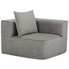 SOFAELEMENT Webstoff Taupe  - Taupe/Weiß, Design, Kunststoff/Textil (90/80/90cm) - Carryhome