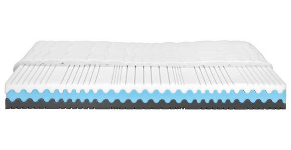 Komfortschaummatratze Silvy 90x200cm H2/H3 - Weiß (90/200cm) - Primatex