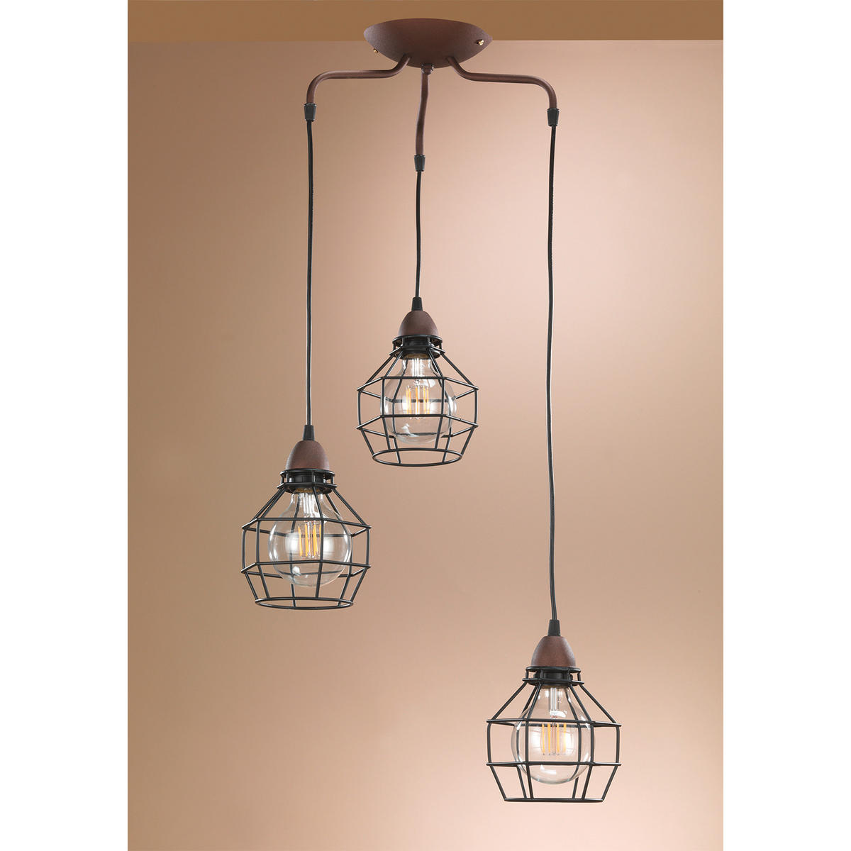 HÄNGELEUCHTE 40/94 cm  - Schwarz, LIFESTYLE, Metall (40/94cm)