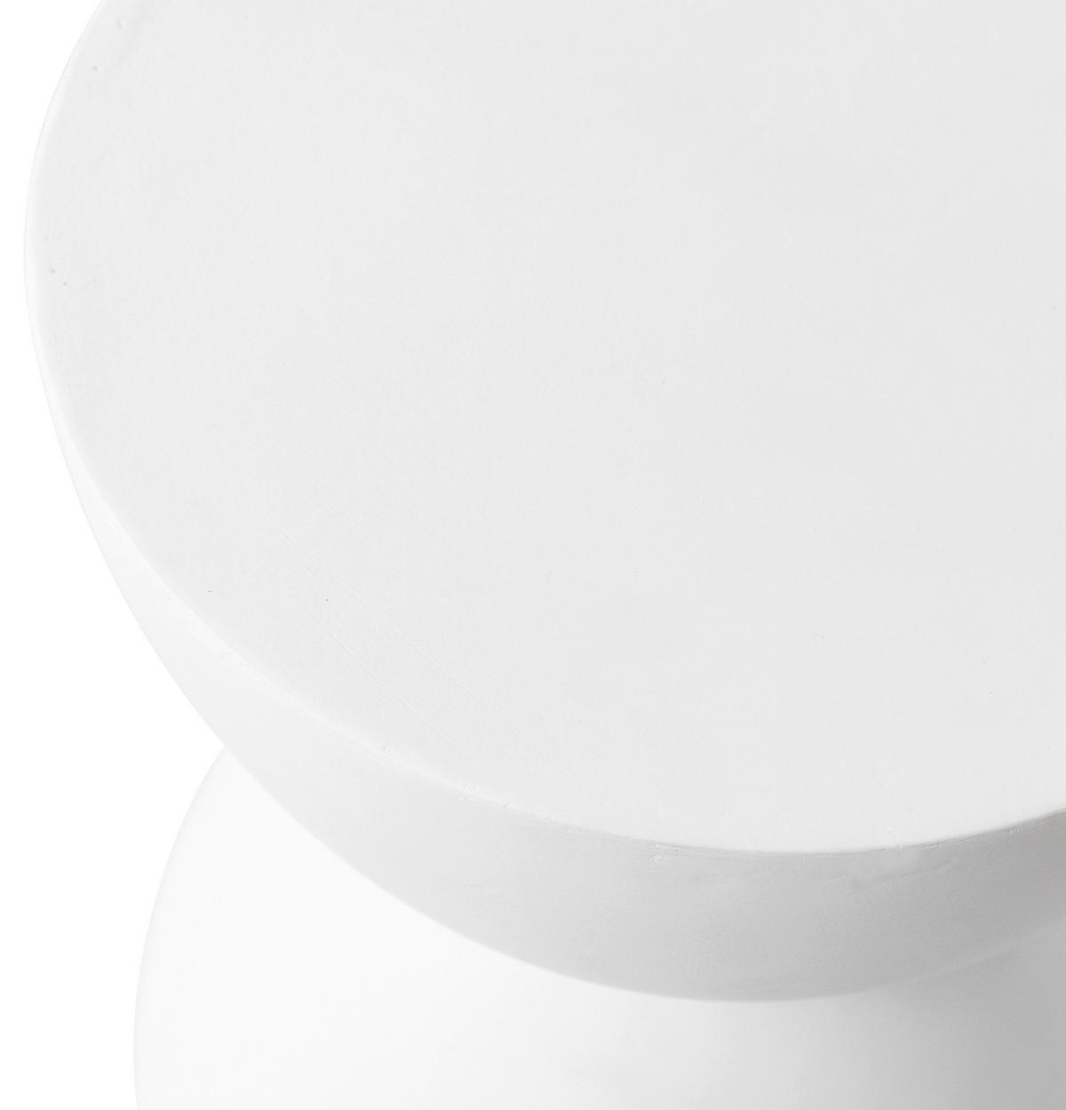 COUCHTISCH 32/32/40 cm Weiß  - Weiß, Design, Stein (32/32/40cm) - MID.YOU