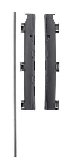 WANDBESCHLAG Treppengitter  - Schwarz, Basics, Kunststoff/Metall (72/10/5cm) - Baby Dan
