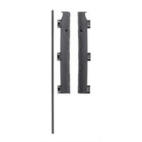 WANDBESCHLAG Treppengitter  - Schwarz, Basics, Kunststoff/Metall (72/10/5cm) - Baby Dan