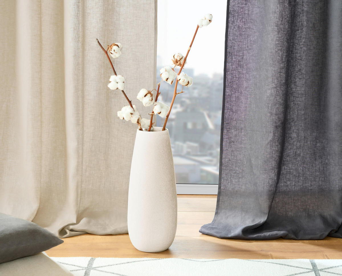 FERTIGVORHANG blickdicht  - Sandfarben, Design, Textil (130/300cm) - Esposa