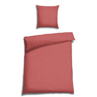 BETTWÄSCHE Seersucker 155/220 cm  - Rot, Basics, Textil (155/220cm) - Florella