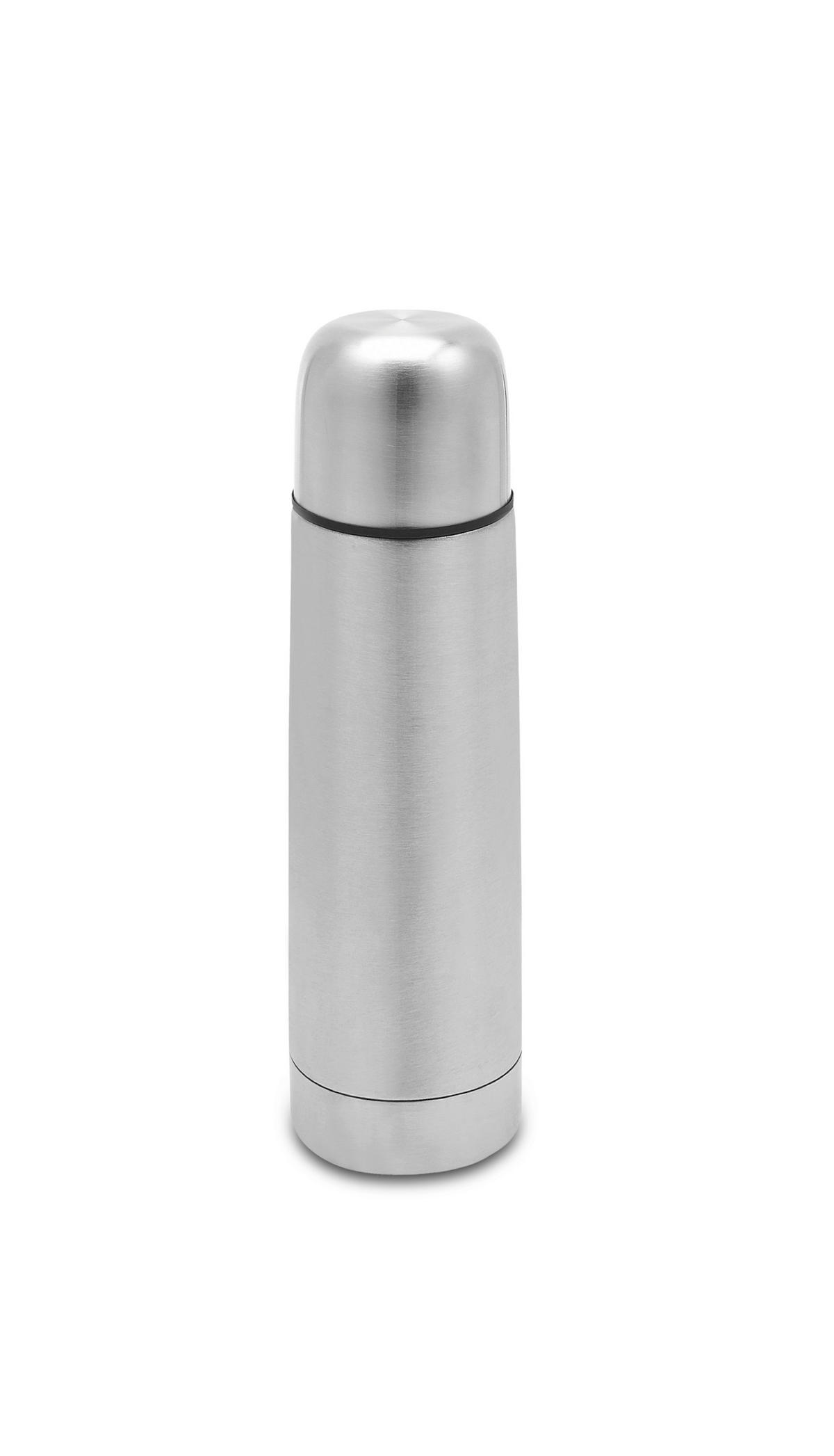 ISOLIERFLASCHE 0,5 l  - Silberfarben, Basics, Metall - My Baby Lou