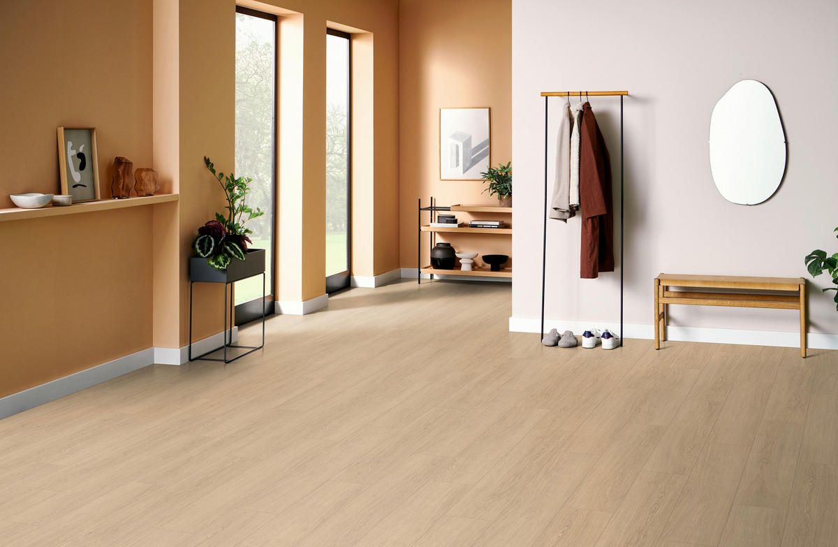 LAMINATBODEN Victoria Eiche EGGER Nature Sense Aqua  per  m² - Hellbraun/Eichefarben, KONVENTIONELL, Holzwerkstoff (129.2/19.3/0.8cm) - Egger Holzwerkstoffe