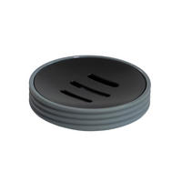 SEIFENSCHALE Kunststoff  - Grau, Basics, Kunststoff (11/3cm)