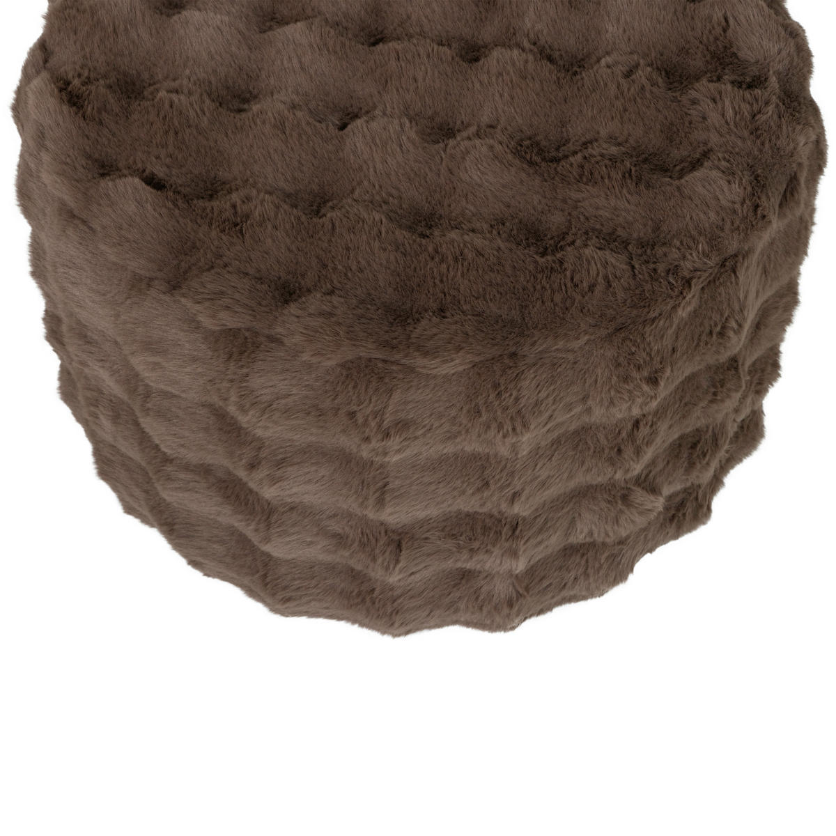 HOCKER in Textil Braun  - Braun, Design, Textil (60/36/60cm) - Livetastic