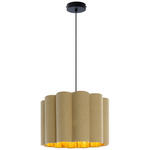 HÄNGELEUCHTE 40/120 cm  - Beige/Schwarz, Trend, Kunststoff/Textil (40/120cm) - Novel