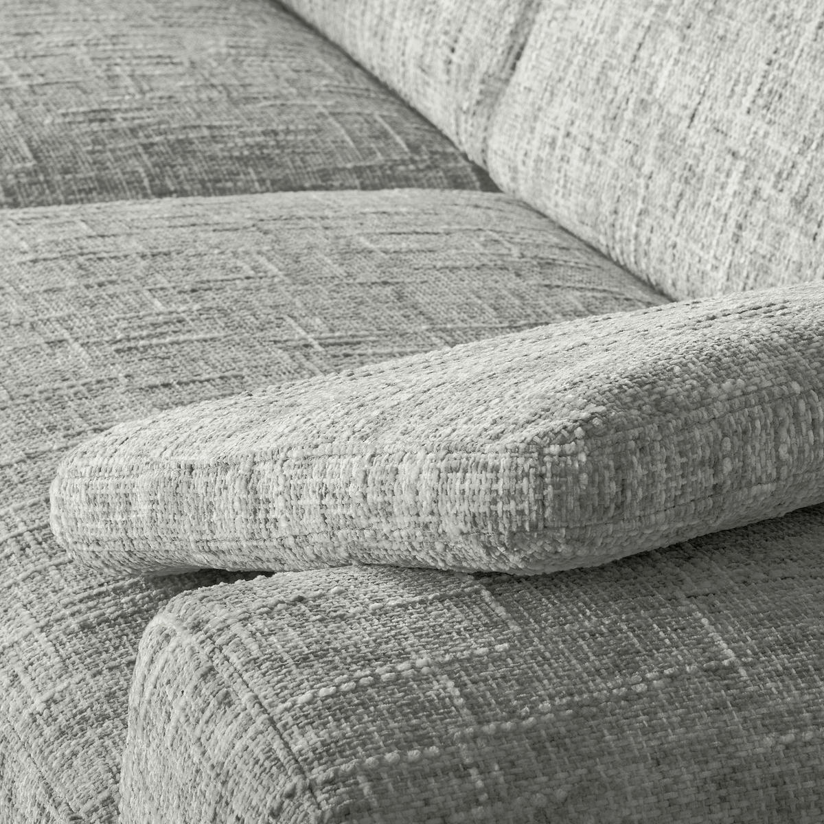 2-SITZER-SOFA Webstoff Grau  - Schwarz/Grau, Design, Textil/Metall (157/85/92cm) - Livetastic