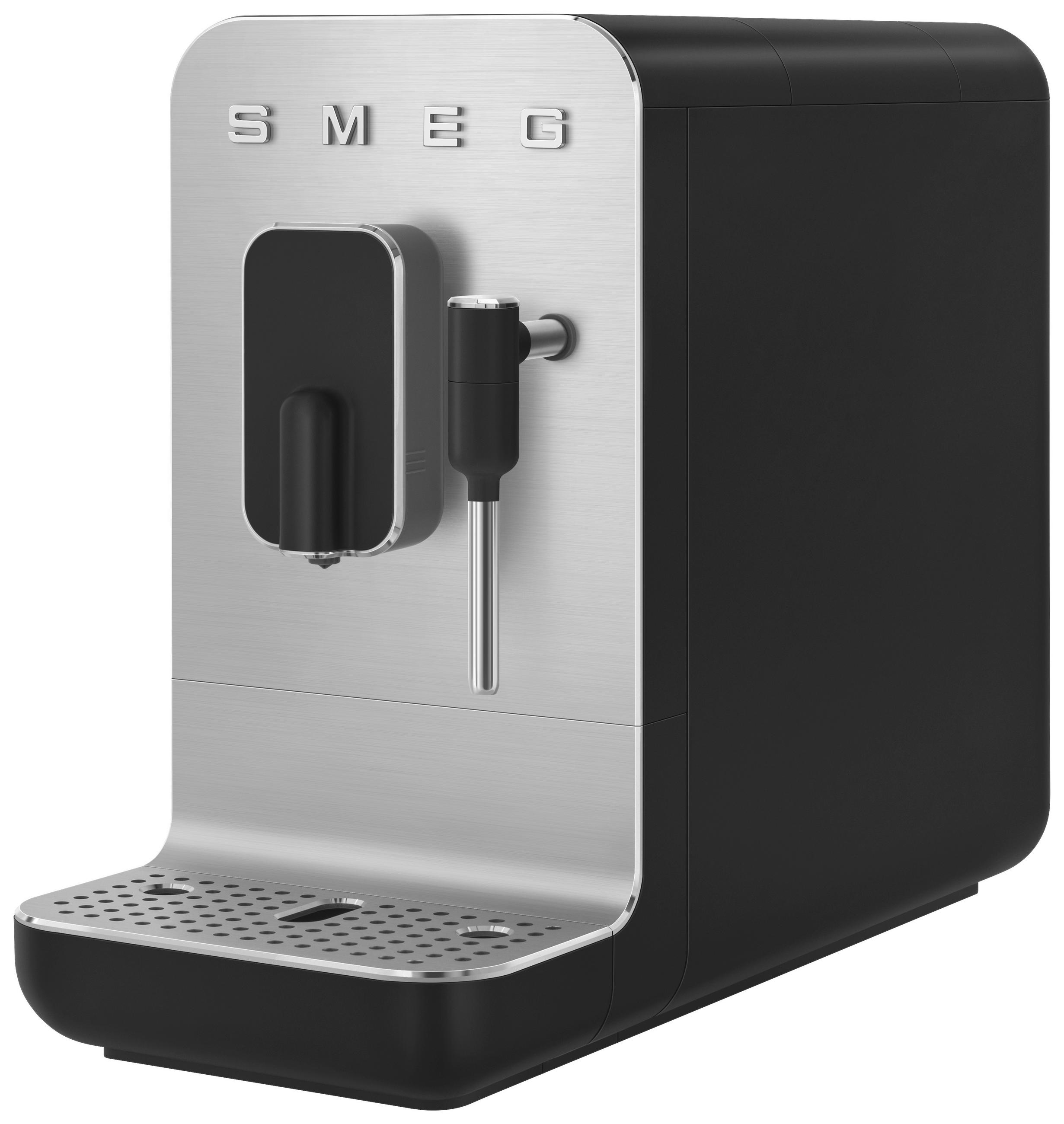 KAFFEEVOLLAUTOMAT 50'S STYLE  - Edelstahlfarben/Schwarz, Basics, Kunststoff/Metall (18/33,6/43,3cm) - SMEG