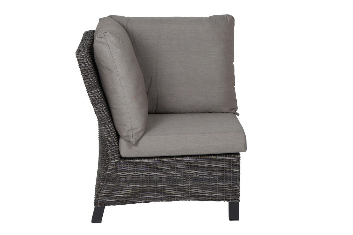 LOUNGEGARNITUR 5-teilig   302/88/219 cm Aluminium  - Grau, Basics, Keramik/Kunststoff (302/88/219cm) - Siena Garden