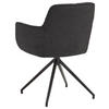 ARMLEHNSTUHL  in Webstoff  - Anthrazit/Schwarz, Design, Textil/Metall (58/81/62cm) - Valdera