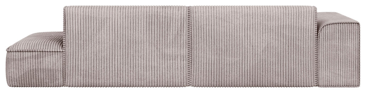 ECKSOFA BILLUND in Cord Cappuccino  294/165 cm  - Schwarz/Cappuccino, KONVENTIONELL, Holzwerkstoff/Kunststoff (294/165cm) - Livetastic