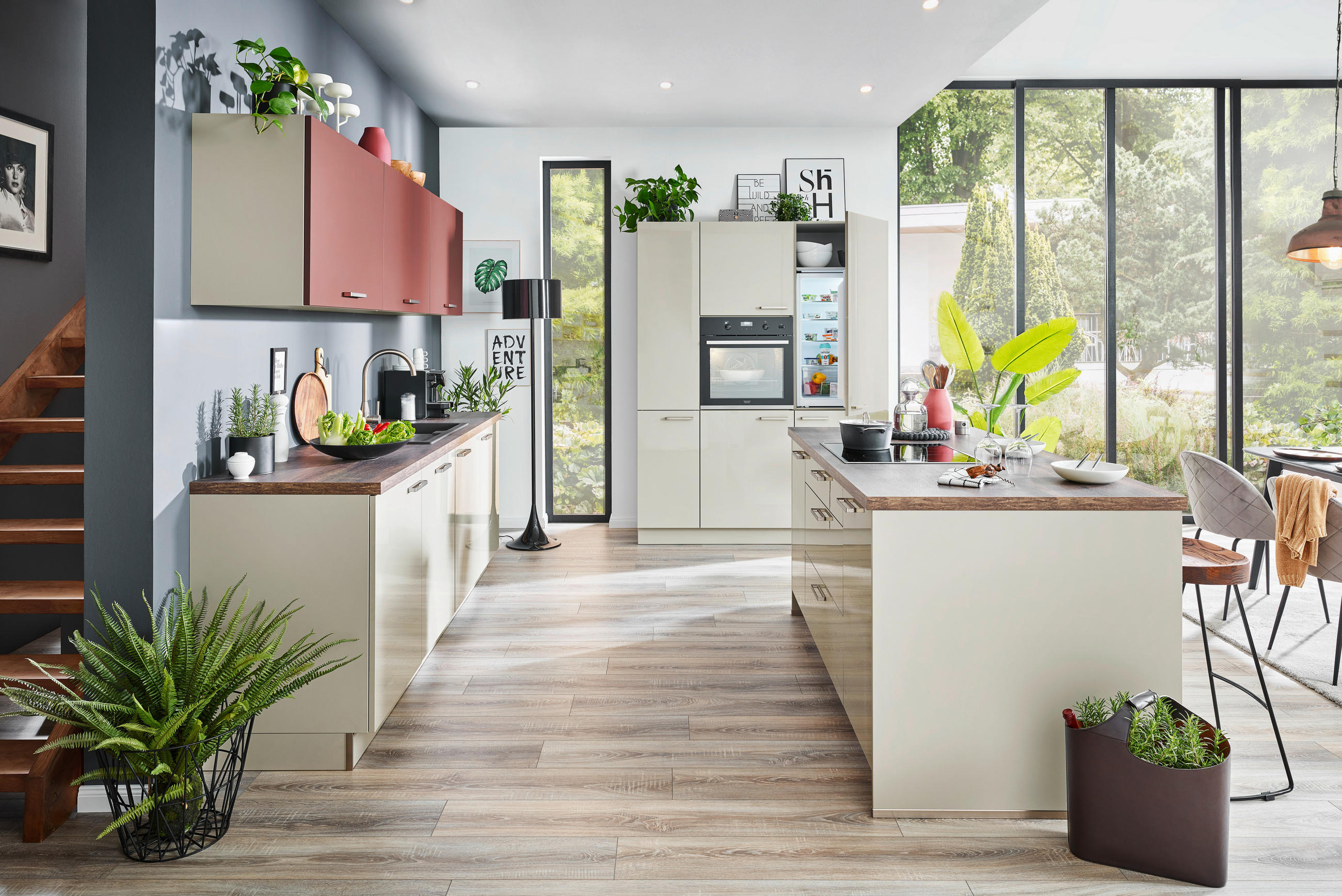 EINBAUKÜCHE LUX  - Grau, Design - Nolte Küchen