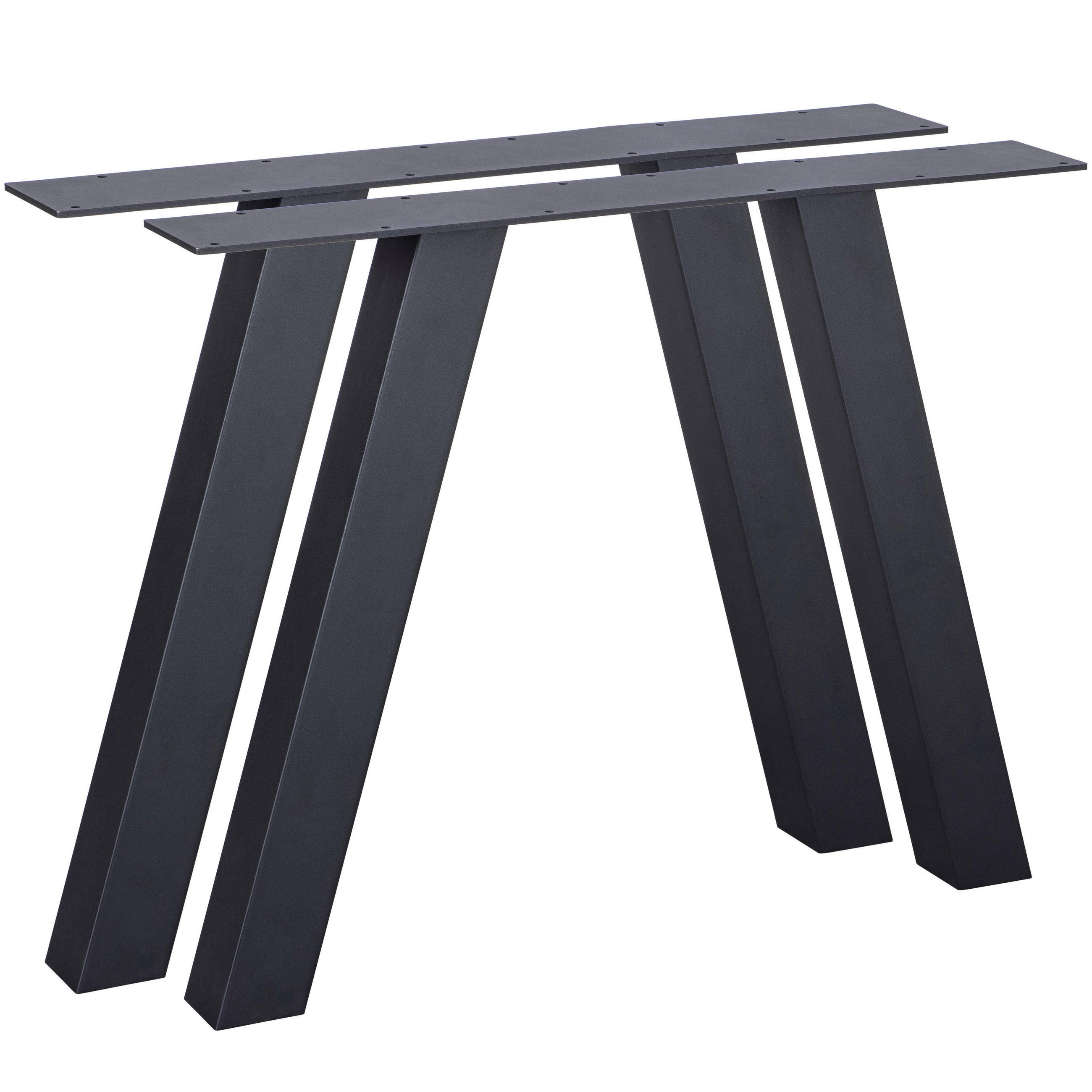 TISCHGESTELL 78/13/70 cm  - Schwarz, MODERN, Metall (78/13/70cm) - Livetastic