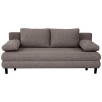 SCHLAFSOFA  mit Webstoff Mokka  - Schwarz/Mokka, Design, Textil/Metall (197/84/92,5cm) - home24